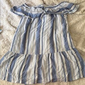 Lush off the shoulder striped summer dress